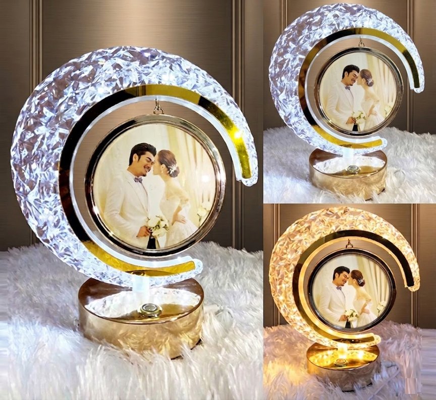 LED Crystal Moon Photo Lamp