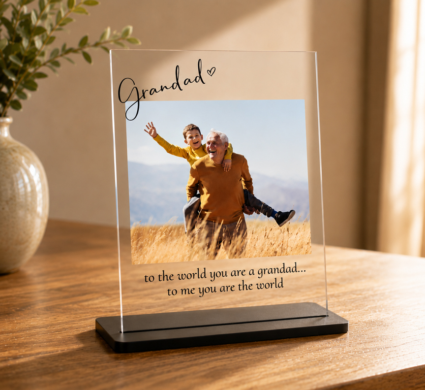 personalised Grandad Acrylic Plaque